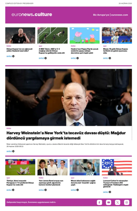 Cover of Euronews Culture and Sport (Turkish) Compiled Edition