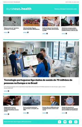 Cover of Euronews Health (Portuguese)
