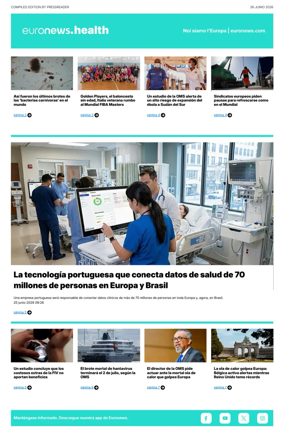 Cover of Euronews Health (Spanish) Compiled Edition