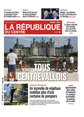 Cover of La Republique du Centre (Orleans - Loiret))