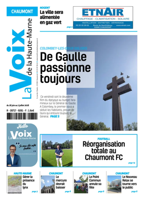 Cover of La Voix de la Haute-Marne edition Chaumont