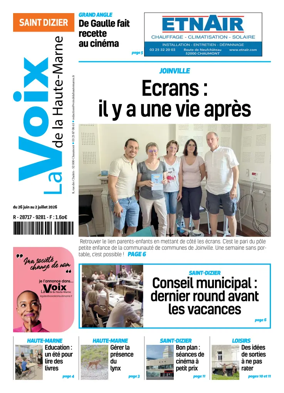 Cover of La Voix de la Haute-Marne edition Saint-Dizier