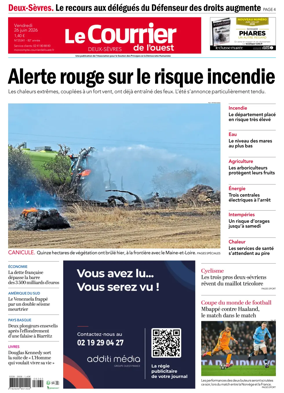 Cover of Le Courrier de l’Ouest (Deux-Sevres)