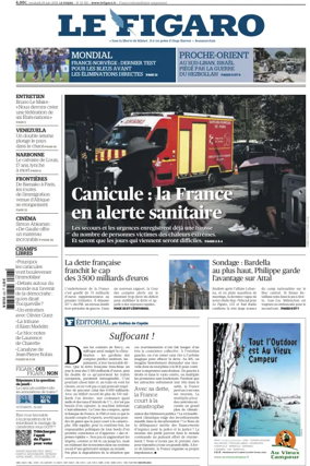 Cover of Le Figaro