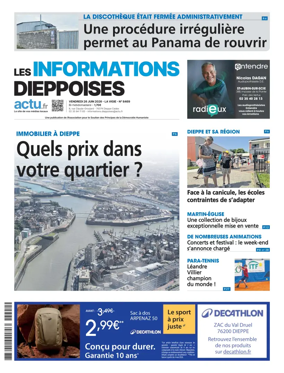 Cover of Les Informations Dieppoises