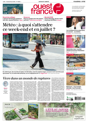 Cover of Ouest-France (Fougeres Vitre)