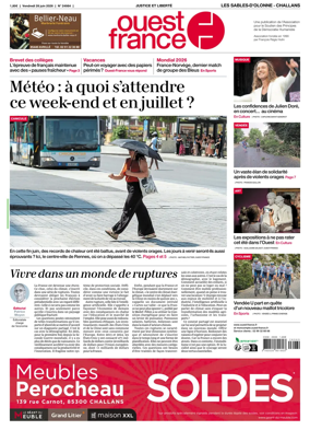 Cover of Ouest France (Les Sables-d'Olonne)