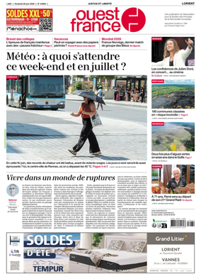Cover of Ouest France (Lorient)