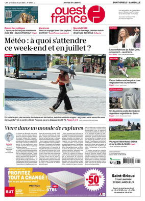 Cover of Ouest-France (Saint-Brieuc Lamballe)