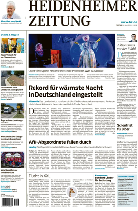Cover of Heidenheimer Zeitung