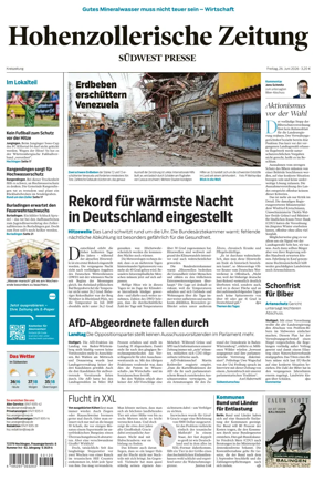 Cover of Hohenzollerische Zeitung
