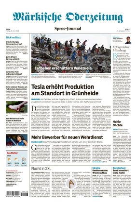 Cover of Markische Oderzeitung Erkner