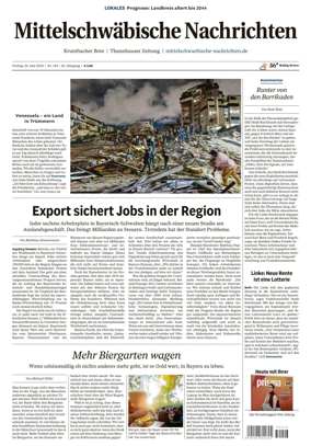 Cover of Mittelschwaebische Nachrichten