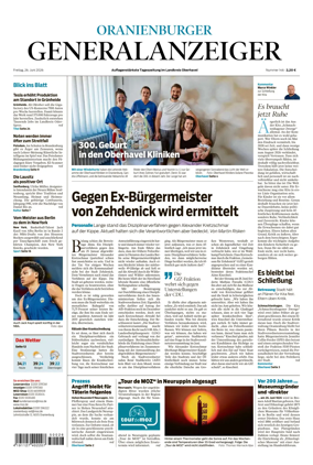 Cover of Oranienburger Generalanzeiger