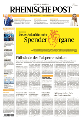 Cover of Rheinische Post - Monchengladbach and Korschenbroich
