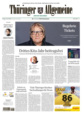 Cover of Thuringer Allgemeine (Arnstadt und Ilmenauz)