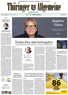 Cover of Thuringer Allgemeine (Weimar)