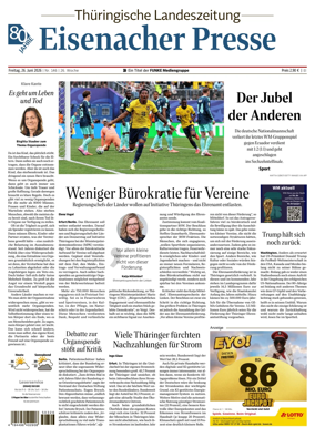 Cover of Thuringische Landeszeitung (Eisenach)