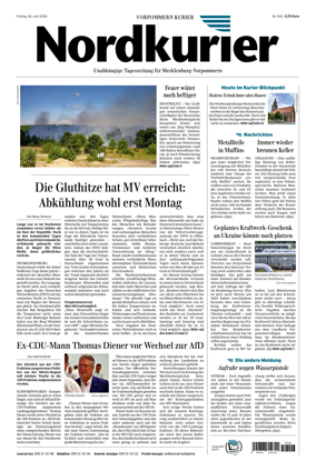 Cover of Vorpommern Kurier (Anklam)