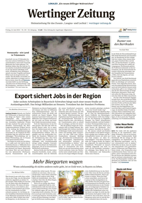 Cover of Wertinger Zeitung