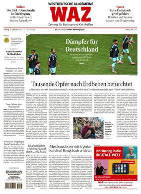 Cover of Westdeutsche Allgemeine Zeitung (Bottrop)