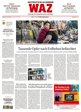 Cover of Westdeutsche Allgemeine Zeitung (Gelsenkirchen)