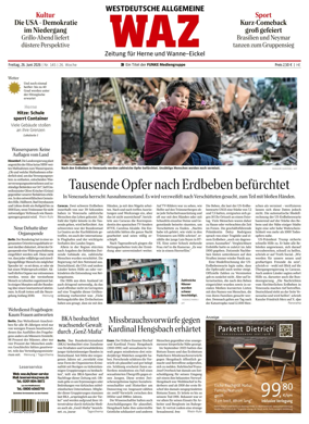 Cover of Westdeutsche Allgemeine Zeitung (Herne)
