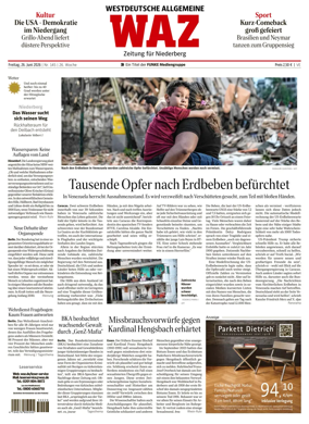 Cover of Westdeutsche Allgemeine Zeitung (Velbert)