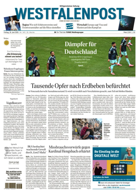 Cover of Westfalenpost (Bad Berleburg Wittgenstein)