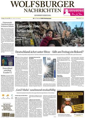 Cover of Wolfsburger Nachrichten (Wolfsburg-Gifhorn)
