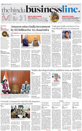 Cover of BusinessLine (Delhi)