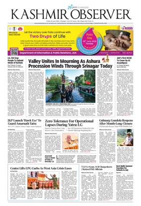 Cover of Kashmir Observer