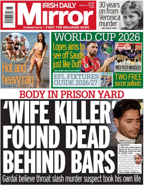 Cover of Irish Daily Mirror