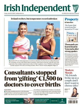 Cover of Irish Independent