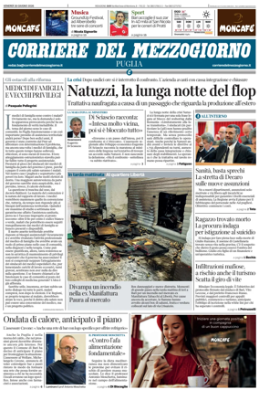 Cover of Corriere del Mezzogiorno (Puglia)