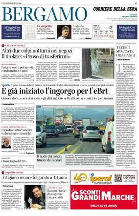 Cover of Corriere della Sera (Bergamo)