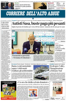 Cover of Corriere dell'Alto Adige
