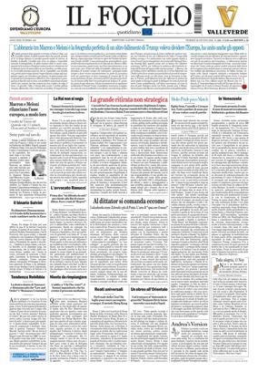 Cover of Il Foglio Quotidiano