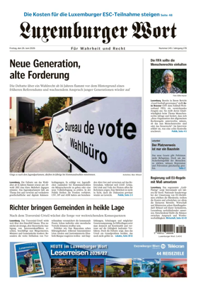 Cover of Luxemburger Wort
