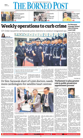 Cover of The Borneo Post (Sarawak)