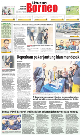 Cover of Utusan Borneo (Sarawak)