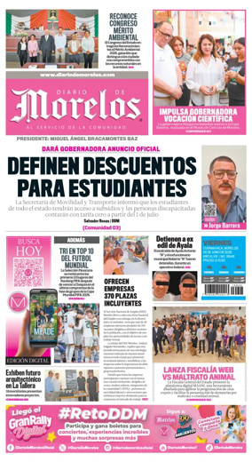 Cover of Diario de Morelos