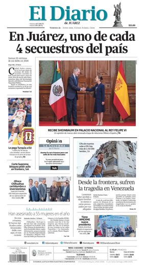Cover of El Diario de Juarez