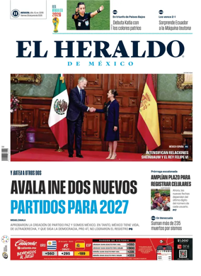 Cover of El Heraldo de Mexico