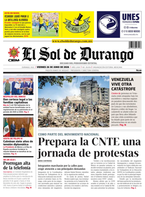 Cover of El Sol de Durango