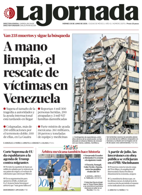Cover of La Jornada