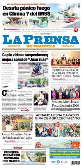 Cover of La Prensa de Coahuila