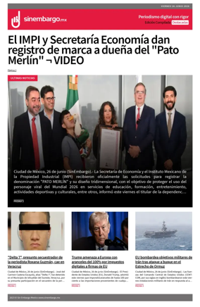 Cover of Sin Embargo destacadas