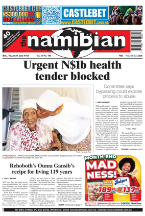 Cover of The Namibian