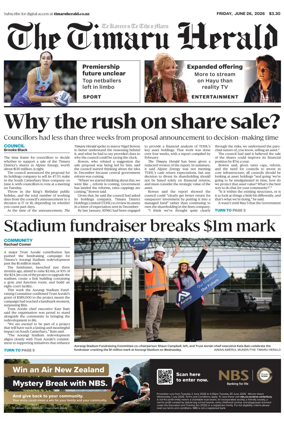 Cover of The Timaru Herald